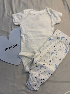 Gerber/George - Organic Cotton Preemie 2-piece outfit
